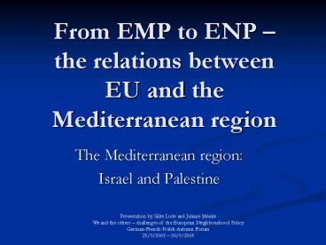 Presentation by Silke Lode and Juliane Menke