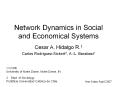 Network Dynamics in Social and Economical Systems PowerPoint PPT Presentation