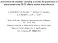 Assessment of radiation shielding materials for protection of space crews using CR-39 plastic nuclear track detector PowerPoint PPT Presentation