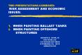 TWO PRESENTATIONSCOMBINED: RISK ASSESSMENT AND ECONOMIC ISSUES: 1' WHEN PAINTING BALLAST TANKS 2' WH PowerPoint PPT Presentation