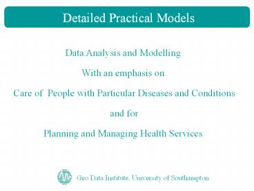 Geo Data Institute, University of Southampton