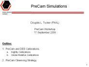 PreCam Simulations