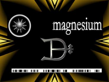 Name: magnesium
