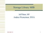 Storage Library MIB
