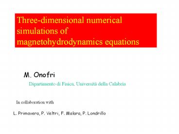 Nessun titolo diapositiva