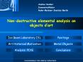 Non-destructive elemental analysis on objects d PowerPoint PPT Presentation