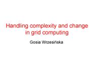 Handling complexity and change in grid computing