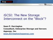iSCSI: The New Storage Interconnect on the 