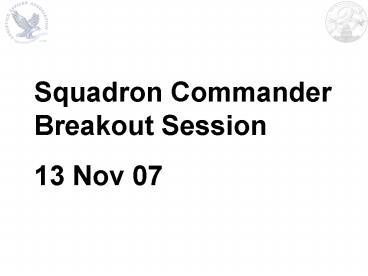 Squadron Commander