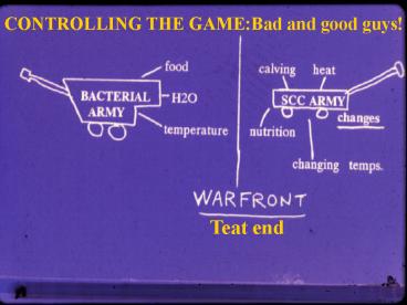 MASTITIS CONTROL, PREVENTION, AND TREATMENT IN GOATS