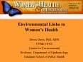 Environmental Links to Womens Health PowerPoint PPT Presentation