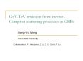 GeV-TeV emission from inverse-Compton scattering processes in GRBs PowerPoint PPT Presentation