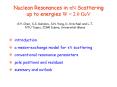 Nucleon Resonances in pN Scattering up to energies W 2'0 GeV PowerPoint PPT Presentation