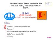 Exclusive Vector Meson Production and