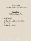 Sampling (Babbie, Chapter 7) PowerPoint PPT Presentation