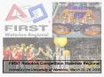 FIRST Robotics Competition Waterloo Regional PowerPoint PPT Presentation
