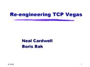 Reengineering TCP Vegas