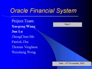 Oracle Financial System