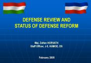 Reform folyamatok az HDF-ben