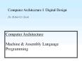 Computer Architecture I: Digital Design PowerPoint PPT Presentation