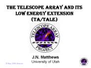 The Telescope Array and its Low Energy Extension (TA/TALE)