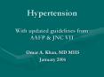 Hypertension With updated guidelines from AAFP PowerPoint PPT Presentation