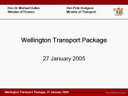 Wellington Transport Package