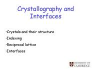 Crystallography and Interfaces