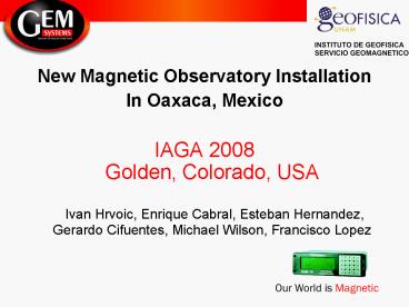 New Magnetic Observatory Installation
