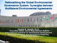 Rationalizing the Global Environmental Governance System: Synergies between Multilateral Environmental Agreements PowerPoint PPT Presentation