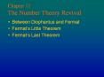 Chapter 11 The Number Theory Revival PowerPoint PPT Presentation
