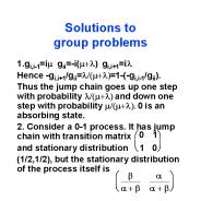 Solutions to group problems