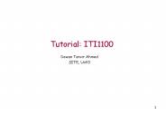Tutorial: ITI1100