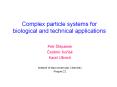 Complex particle systems for biological and technical applications PowerPoint PPT Presentation