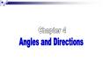 Angles and Directions PowerPoint PPT Presentation