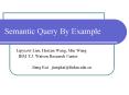Semantic Query By Example PowerPoint PPT Presentation