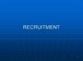 RECRUITMENT PowerPoint PPT Presentation