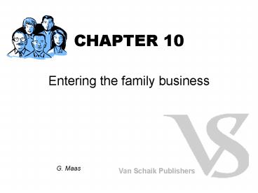 Entering the family business