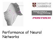 Performance of Neural Networks