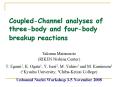 Coupled-Channel analyses of three-body and four-body breakup reactions PowerPoint PPT Presentation