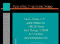 Recycling Electronic Scrap PowerPoint PPT Presentation