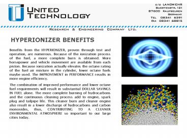 HYPERIONIZER BENEFITS