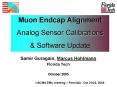 Muon Endcap Alignment Analog Sensor Calibrations PowerPoint PPT Presentation