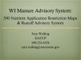 WI Manure Advisory System: 590 Nutrient Application Restriction Maps PowerPoint PPT Presentation