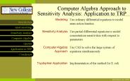 Computer Algebra Approach to Sensitivity Analysis: Application to TRP
