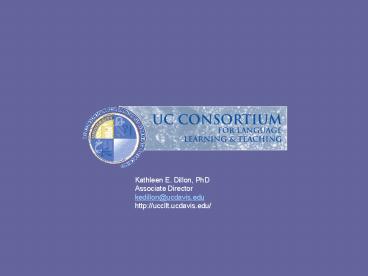 Kathleen E' Dillon, PhD