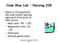 Code Blue Lab Nursing 228 PowerPoint PPT Presentation