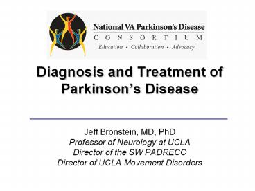Diagnosis and Treatment of Parkinson
