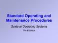 Standard Operating and Maintenance Procedures PowerPoint PPT Presentation