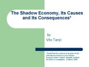 The Shadow Economy, Its Causes and Its Consequences*